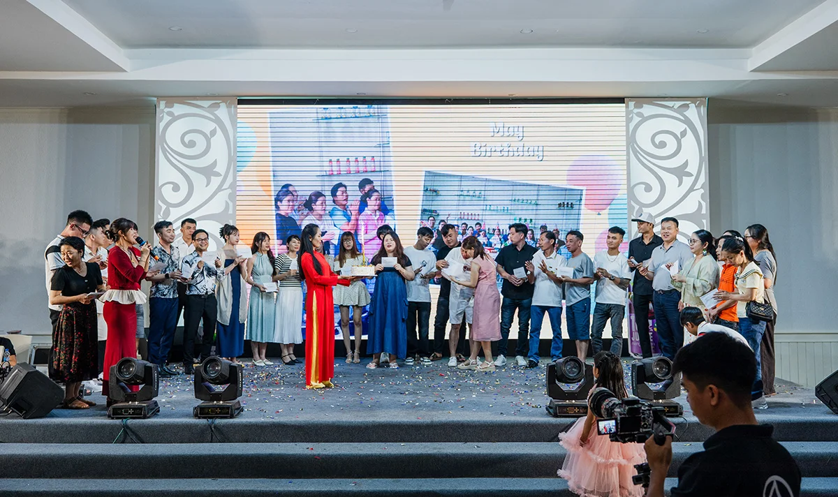 Happy birthday Rita Team Building 2025 Inspires Unity and Joy in Ninh Chu Vinh Hy