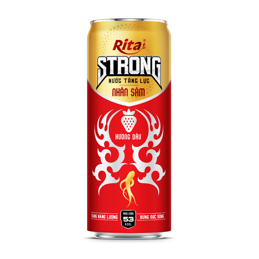 Nước tăng lực nhân sâm hương dâu 330ml