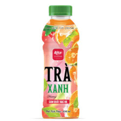Trà xanh hương cam quất bạc hà đóng chai 450ml