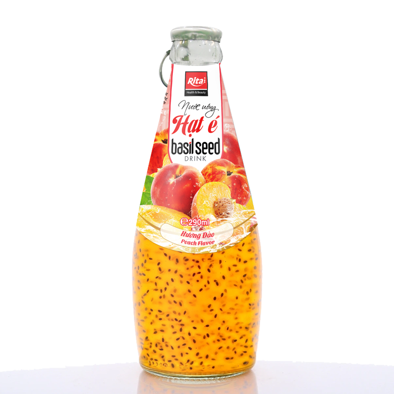 Nước uống hạt é hương vị đào 290ml