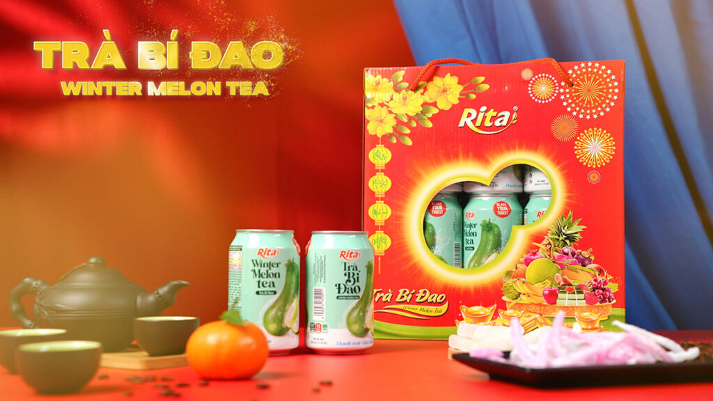 trà bí đao đóng hộp quà tết 2
